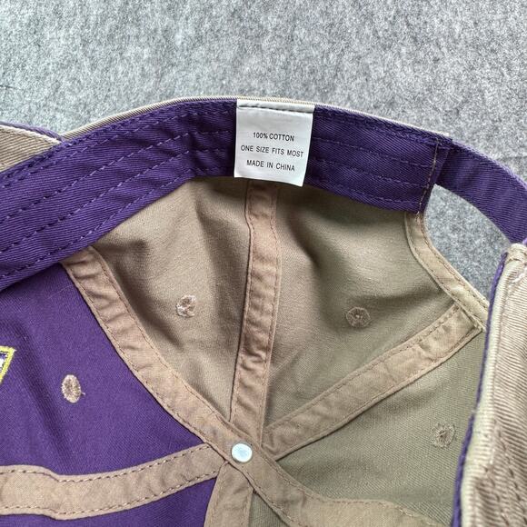 NWOT ECU Pirates‎ East Carolina University Tan/Purple Adjustable Ball Cap Hat - Picture 5 of 6